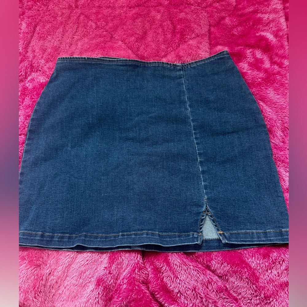 Classic Blue Denim Mini Skirt  - Wild Fable